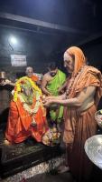 H.H. Shrimat Sadyojat Shankarashram  Swamiji's  visit to  Shri Mahabaleshwar Temple - Gokarna (21st June 2023)